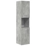vidaXL Ensemble de meubles de salle de bain 5 Pièces gris béton