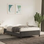 vidaXL Cadre de lit sans matelas gris foncé 120x190 cm velours