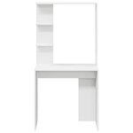 vidaXL Bureau Blanc 78.5 x 37 x 154.5 cm Bois d'ingénierie