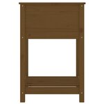vidaXL Jardinière avec étagère Marron miel 54x54x81 cm Bois de pin
