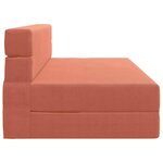 vidaXL Canapé-lit pliable Rouge orange 152 x 86 5 x 60 cm Tissu