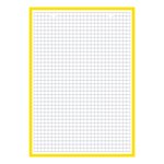 Bloc de 30 Fiches Bristol Perforées A5 Q5/5 Bordures jaune OXFORD