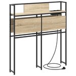 vidaXL Tête de lit de rangement Chêne sonoma 80 cm Bois d'ingénierie