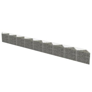 vidaXL Mur de gabion Acier galvanisé 630 x 30 x 50 cm