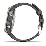 Montre GPS connectée - GARMIN - Epix™(Gen 2), Acier, Silver avec bracelet gris