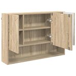 vidaXL Ensemble de mobilier de salle de bain 3 Pièces Chêne sonoma