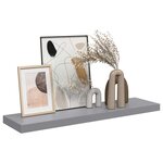 vidaXL Étagère murale flottante gris 90x23 5x3 8 cm MDF