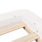 vidaXL Cadre de lit sans matelas blanc 100x200 cm bois de pin massif