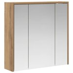vidaXL Armoire Miroir de Salle de Bain Chêne artisan
