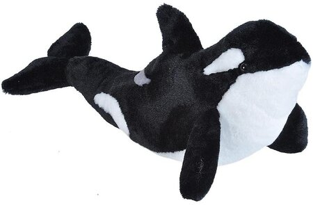 Peluche Orca Orque De 30 Cm Noir Blanc