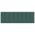 vidaXL Coussin de tête de lit vert foncé 120 cm velours