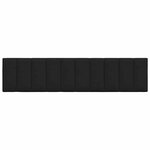 vidaXL Coussin de tête de lit noir 200 cm tissu