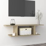vidaXL Meuble TV mural Chêne sonoma 103x30x26 5 cm