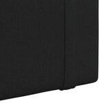 vidaXL Tête de lit suspendue Avec lumière LED Noir Tissu