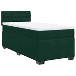 vidaXL Sommier à lattes de lit avec matelas Vert foncé 90x200 cm