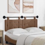 vidaXL Tête de lit suspendue Cappuccino Simili cuir