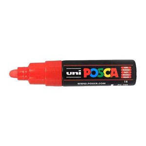 Marqueur pointe large conique PC7M R Rouge x 6 POSCA