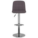 vidaXL Tabourets de bar lot de 2 taupe tissu