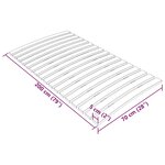 vidaXL Latte de rechange pour sommier avec 17 lattes 70 x 200 cm