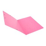 Chemise À Élastique Sans Rabat Carte Lustrée 400gm2 - A4 - Rose - X 25 - Exacompta