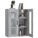 vidaXL Armoire murale suspendue Sonoma gris 69 5x34x90 cm