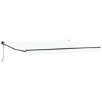 vidaXL Auvent Blanc 4 5 × 3 m Polyester et métal