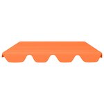 vidaXL Toit de rechange de balançoire orange 150/130x105/70 cm