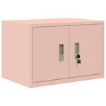 vidaXL Armoire de rangement Rose 60 x 40 x 40 cm Acier