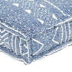 vidaXL Coussin de canapé palette Indigo Tissu Patchwork