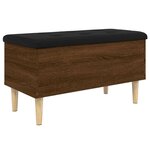 vidaXL Banc de rangement chêne marron 82x42x46 cm bois d'ingénierie