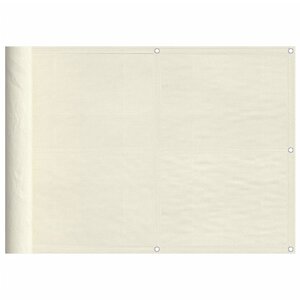 vidaXL Écran de balcon crème 75x800 cm 100  polyester oxford