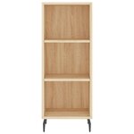 vidaXL Buffet haut Chêne sonoma 34 5x34x180 cm Bois d'ingénierie