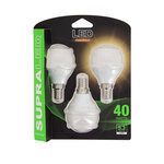 Pack de 3 ampoules led (p45)  culot e14  conso. 5 3w (eq. 40w)  470 lumens  blanc chaud