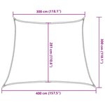 vidaXL Voile d'ombrage 160 g/m² trapèze bleu 3/4x3 m PEHD