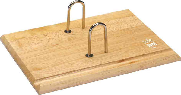 Socle pour bloc éphéméride en bois arceaux métal JPC