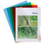 Sachet De 50 Pochettes Coin Pvc Lisse Haute Résistance 13/100e - A4 - Couleurs Assorties - X 2 - Exacompta