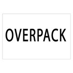 Étiquette palette "overpack" (lot de 1000)