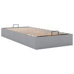 vidaXL Cadre de lit ottoman sans matelas gris clair 90x200 cm tissu