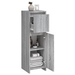 vidaXL Armoire de bain Sonoma gris 30x30x95 cm Bois d'ingénierie