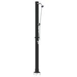 vidaXL Douche solaire extérieure Noir 217 cm PVC  aluminium