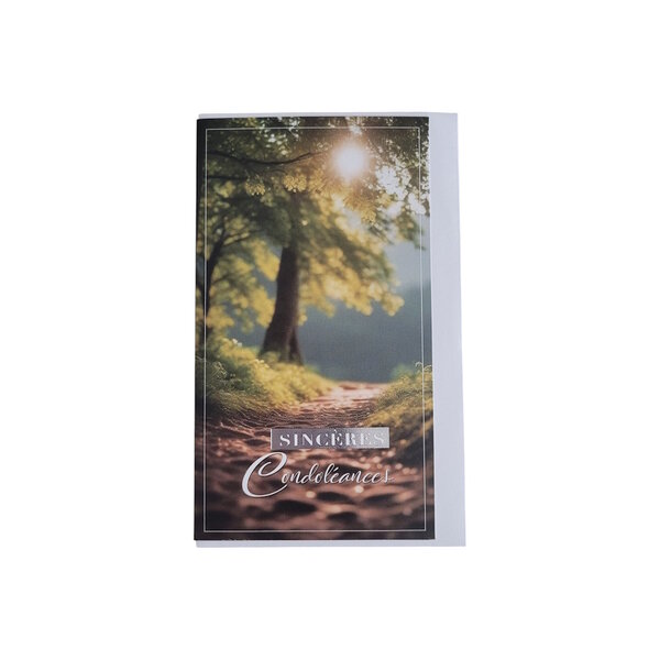 Carte De Voeux - Condoléances - Sincères Condoléances - Sous Bois