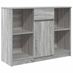 vidaXL Buffet avec tiroir sonoma gris 101x35x76 cm bois d'ingénierie