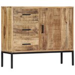vidaXL Buffet 88x30x71 cm Bois de manguier massif