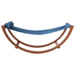 vidaXL Hamac à bascule pour enfants rayure bleue tissu