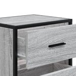 vidaXL Table de chevet sonoma gris 40x31x50 cm bois d'ingénierie