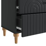 vidaXL Cabinet de chevet Noir 62 x 34 5 x 48 cm Bois d'ingénierie