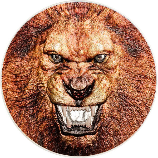 Pièce de monnaie en Argent 1500 Shillings g 62.2 (2 oz) Millésime 2018 Rare Wildlife PANTHERA LEO