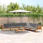 vidaXL Salon palette de jardin avec coussins 6Pièces bois d'acacia massif