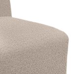 vidaXL Canapé modulaire sans accoudoirs Gris clair 55 cm Tissu imitation laine bouclée