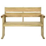 vidaXL Banc de jardin 121 cm bois de pin imprégné